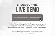 Wedding Photographer Website for Wix, a Shopify Template by Parrot Designs (Thumbnail 4 of 4)