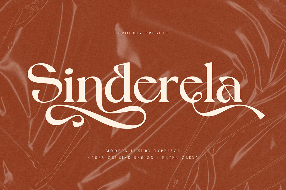 Sinderela Luxury Serif, a Serif Font by Cruzine (Photo 1 of 9)