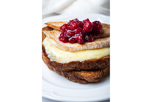 Open sandwich from leftover turkey, a Food & Drink Photo by MAnuta