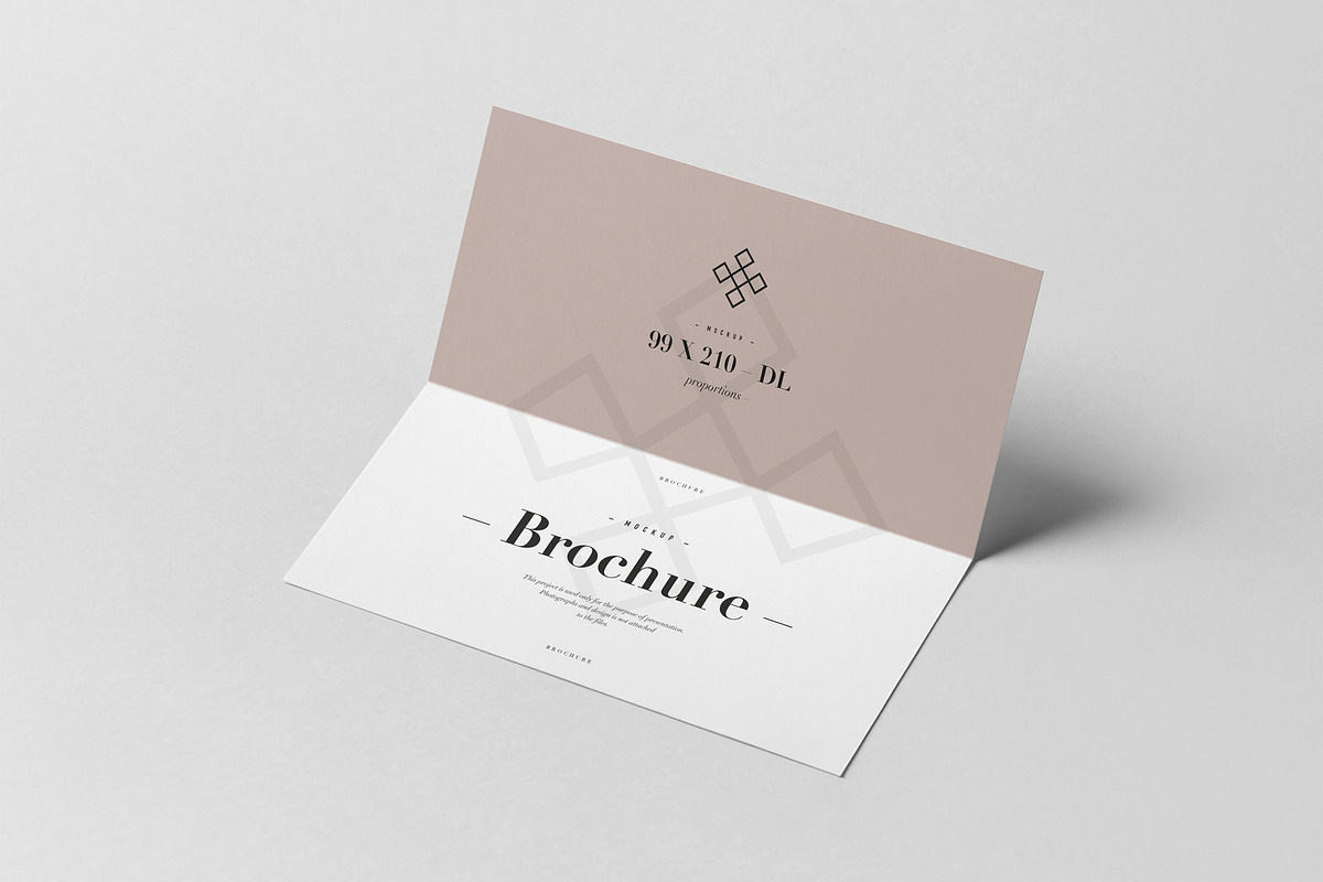 Bi-Fold DL Horizontal Brochure, an Advertising Mockup by Yogurt86 (Photo 7 of 18)