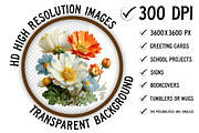 Watercolor Spring Wildflowers Png, an Illustration by Craft Nest (Thumbnail 2 of 11)