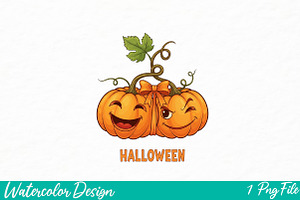 Pumpkin Cheeries Coquette Png, an Illustration by Watercolor design