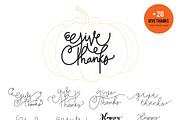 Fall / Autumn & Give Thanks Flower, a Decorative Illustration by MooBeer (Thumbnail 6 of 11)