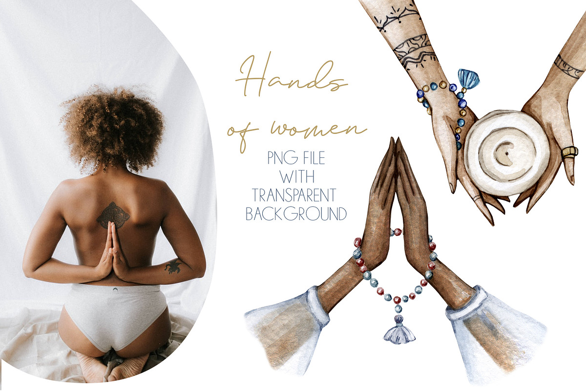 Watercolor Meditation Collection, a Decorative Illustration by S_ARTLOVE (Photo 6 of 10)
