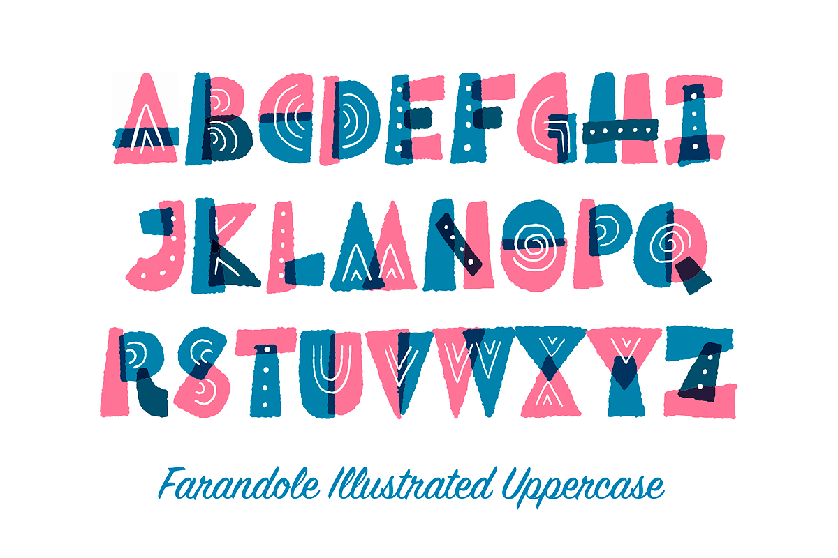 Farandole Layered Color Font 30%OFF, a Font by Francis Chouquet (Photo 10 of 15)