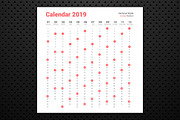 Calendar 2019 Vertical Design, a Stationery Template by WORAKAMON Design Studio (Thumbnail 4 of 4)