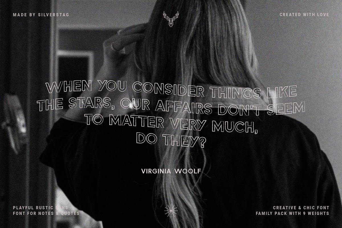 Rustic Summer Paradise Font Family, a Sans Serif Font by SilverStag Type Foundry (Photo 9 of 9)