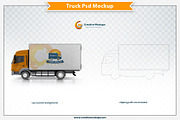 Delivery Truck Mockup PSD, an Advertising Mockup by Plus Media (Thumbnail 3 of 3)