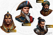 Historical figures clipart Set, a Person Illustration by ThatsDesignArt (Thumbnail 6 of 10)