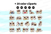 Cute Kawaii Dogs Couples Love, an Animal Illustration by Palau (Thumbnail 10 of 12)