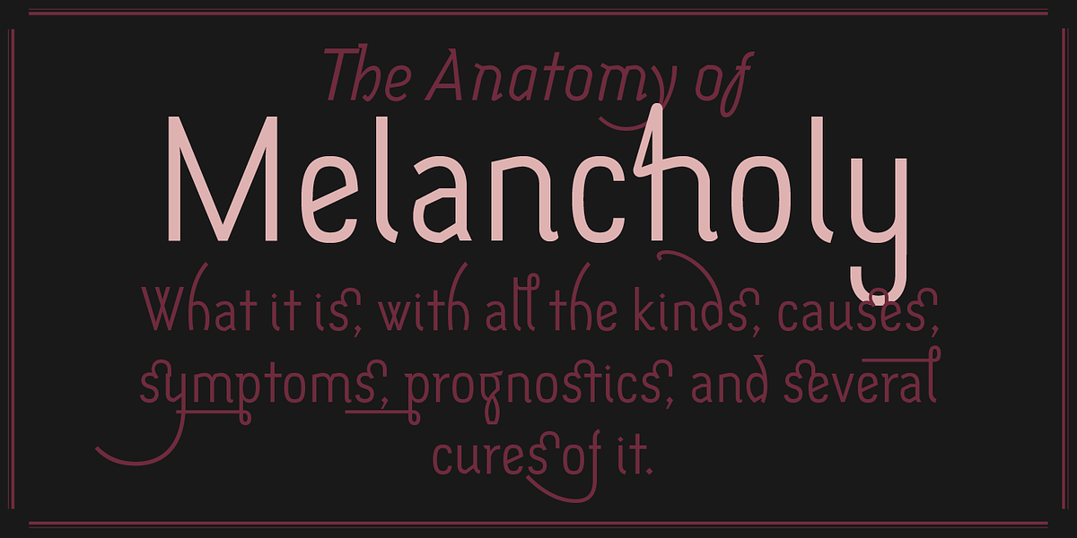 Melancholia, a Sans Serif Font by Barnbrook Fonts (Photo 6 of 6)