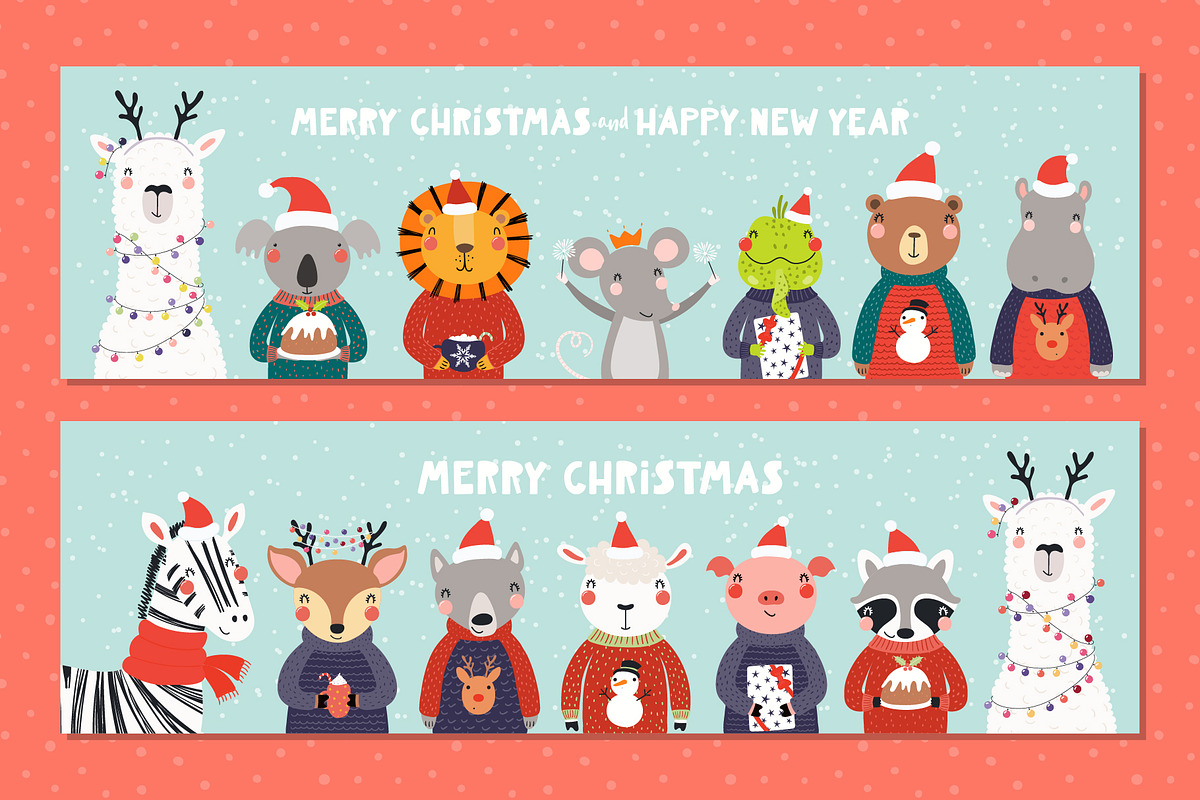 Christmas Bundle Cute Illustrations, a Seasonal Illustration by sceptical cactus (Photo 14 of 62)
