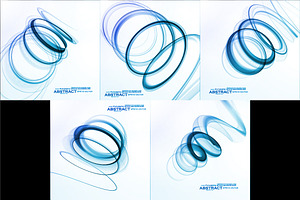 Set of Abstract blue backgrounds, a Pattern Graphic by majcot