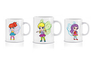 Cartoon fairies set, an Illustration by SunnyWS (Thumbnail 5 of 8)