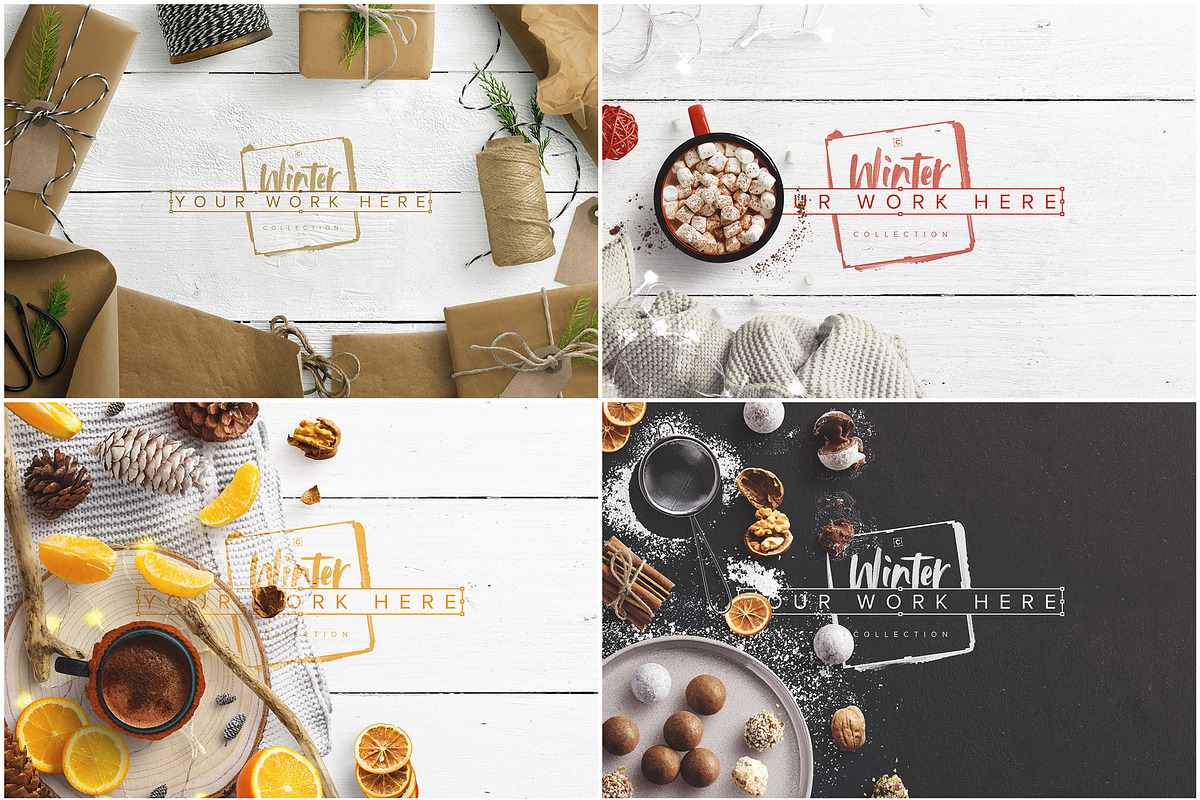 Winter Scene Creator Bundle, a Books & Magazine Mockup by Custom Scene (Photo 14 of 32)