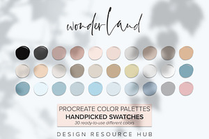 Wonderland Procreate Palette