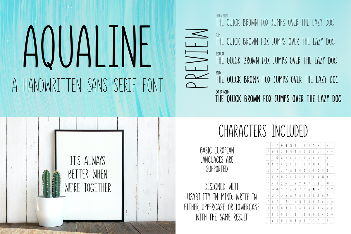 FONT BUNDLE ONE | 4 handmade fonts, a Sans Serif Font by Design av MAD (Photo 2 of 5)