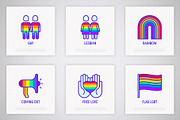LGBT | 28 Icons Set, an Outline Icon by Alex Blogoodf (Thumbnail 4 of 7)