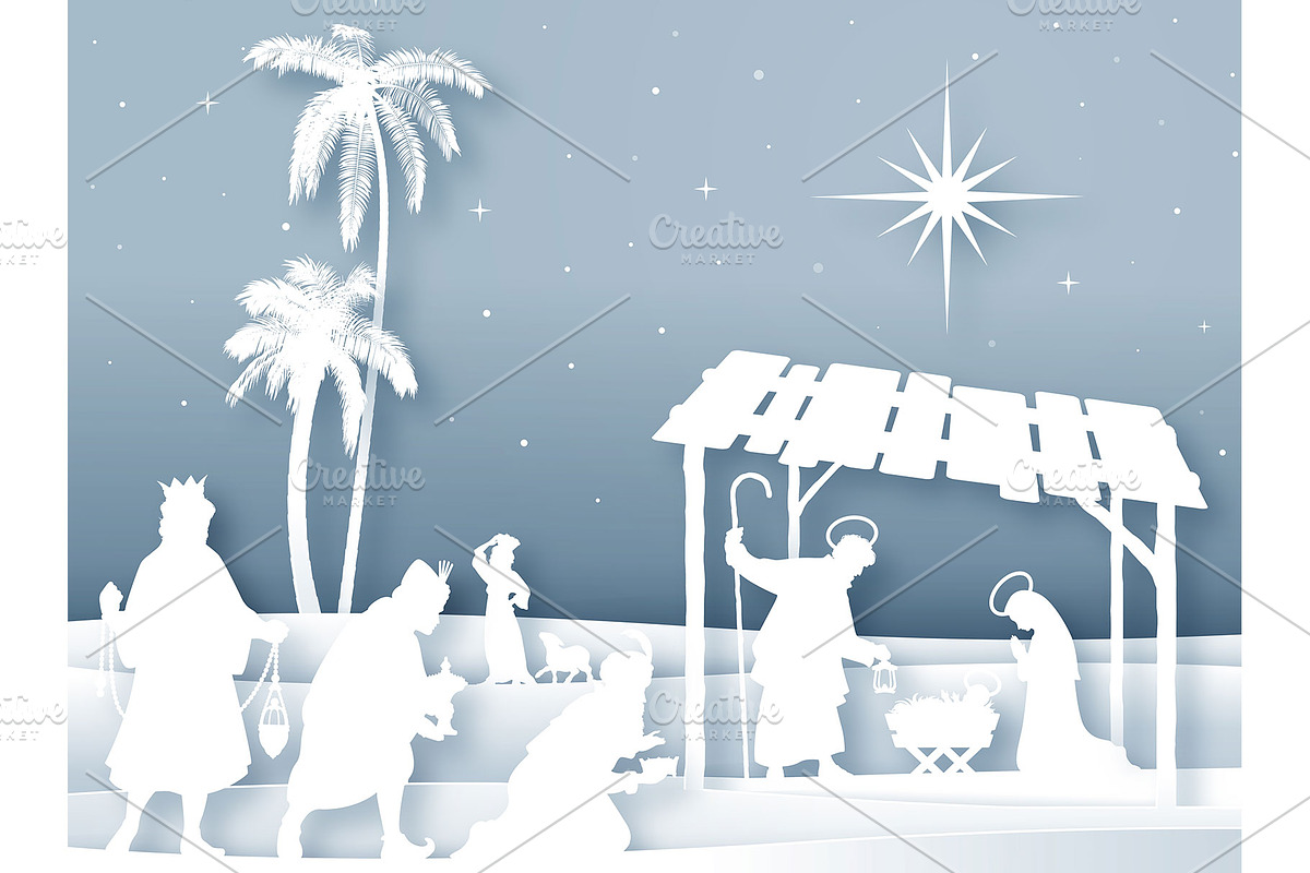 Christmas Nativity Illustrations, an Animal Illustration by Pingebat (Photo 9 of 10)