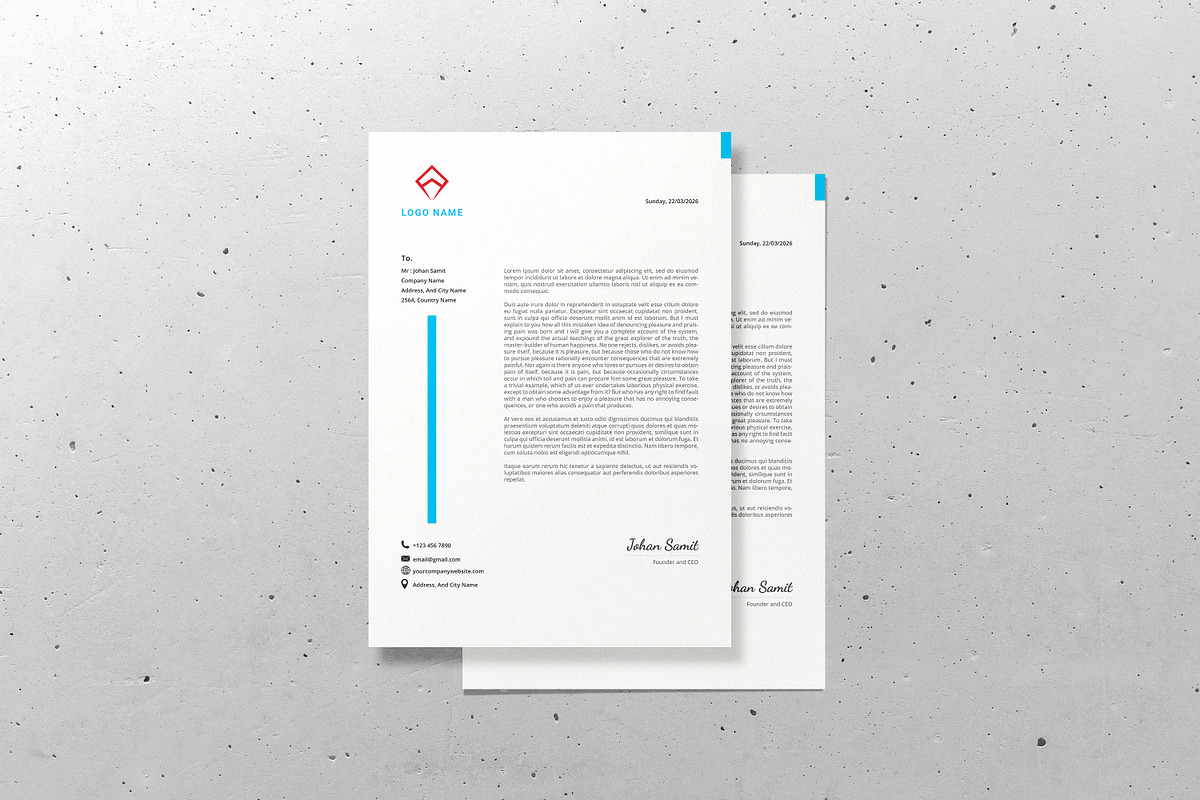 Business Invoice & Letterhead, a Stationery Template by Design Zone (Photo 6 of 6)