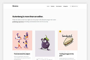 Onverse - Minimalist Gutenberg Theme