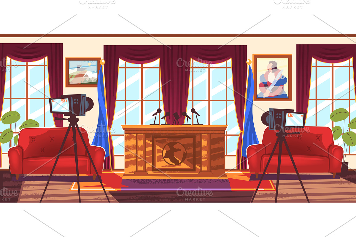 Government conference room, an Object Illustration by Stock-Smart-Start