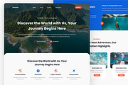 TRAVELUR - Travel Landing Page, an UI Kit Template by ENATIVE (Thumbnail 2 of 4)