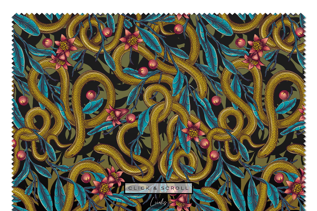 POMEGRANATE EDEN - patterns & motifs, a Decorative Illustration by Liiafis (Photo 5 of 15)