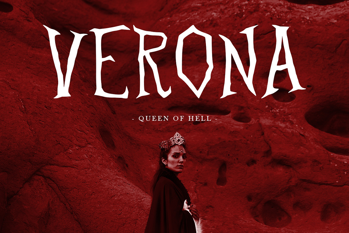 Halqueen Horror Display Font, a Handwritten Font by Maulana Creative (Photo 7 of 7)