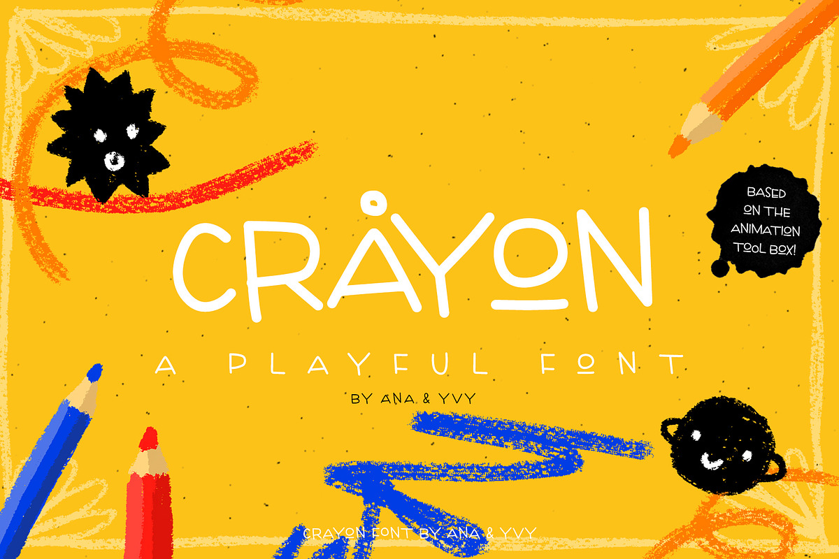 Crayon - handwritten playful font