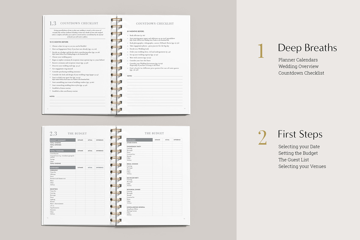 Classic Minimalist Wedding Planner, a Stationery Template by Studio Nellcote (Photo 4 of 8)