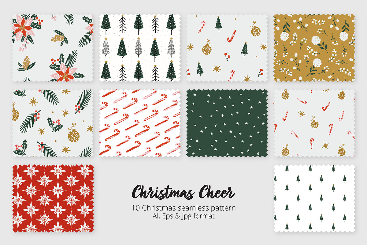 Christmas Print & Christmas Cards, a Pattern Graphic by ASTUDIO (Photo 3 of 7)