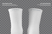 7 Mockups Socks in the 3D Style, a Bottom Mockup by Grow Design Craft Studio (Thumbnail 6 of 7)