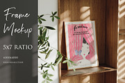 Boho Style Frame Mockup 5x7 Ratio, a Mockup by YimuMockupStore (Thumbnail 6 of 6)