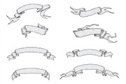 RIBBONS - Hand Drawn, a Decorative Illustration by BusOne (Thumbnail 2 of 3)