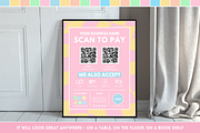Pastel Scan to Pay Sign, a Stationery Template by SunshineStudioBoutique (Thumbnail 5 of 11)