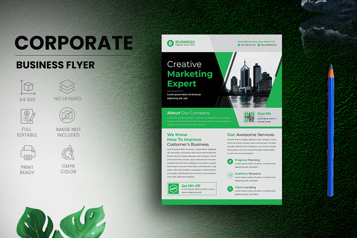 Business Flyer, a Flyer Template by creative-som (Photo 1 of 3)
