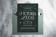 Green & White Minimalist Wedding, an Invitation Template by The Good Store (Thumbnail 2 of 4)