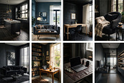 Black Interior Stock Photos, an Architecture Photo by Selenique Studio (Thumbnail 9 of 14)
