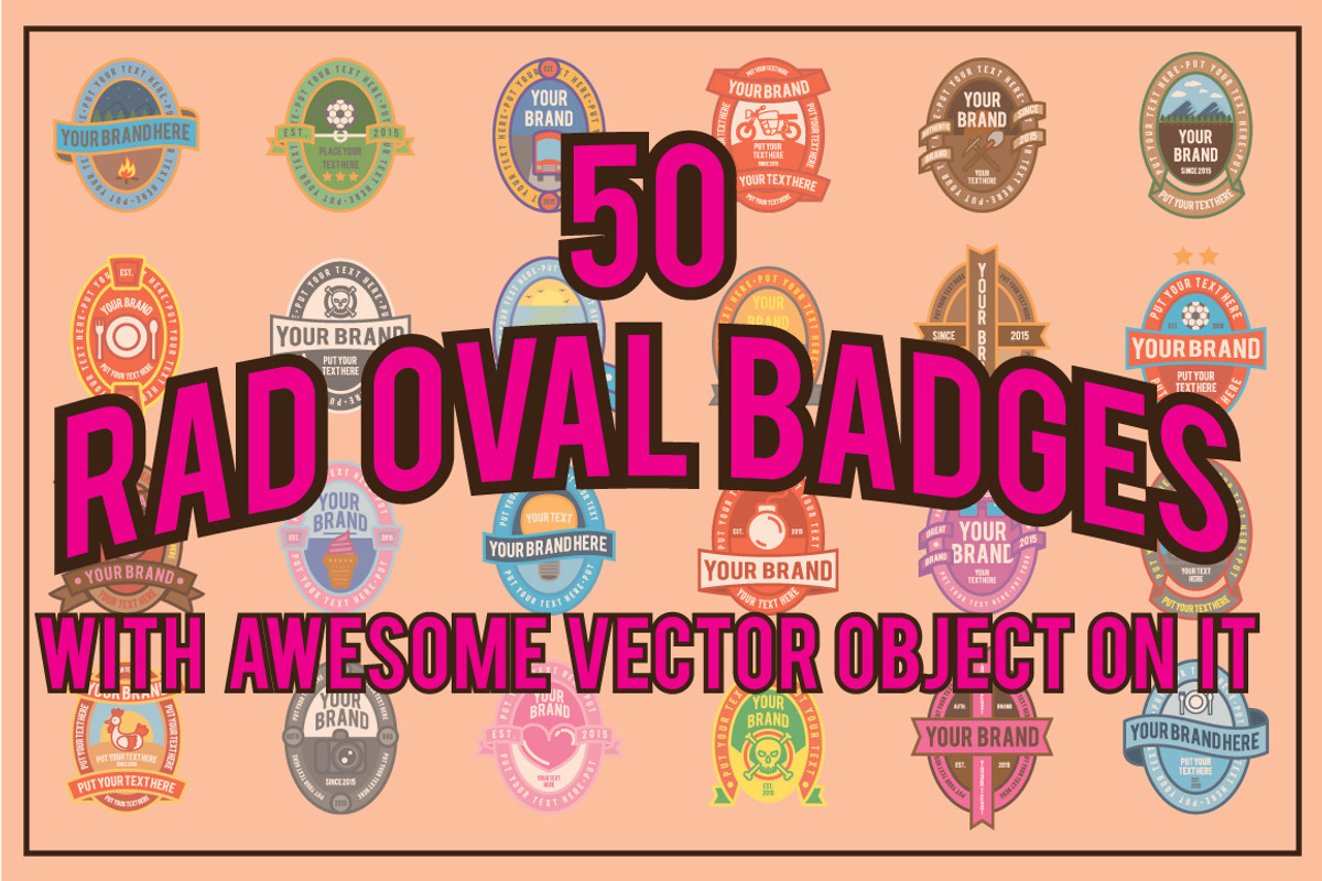 Oval Badges, a Templates & Theme by daredera creative shop (Photo 1 of 3)