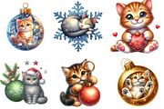 Christmas Ornament and Cat Clipart, an Illustration by DreamArtGraphic (Thumbnail 3 of 5)