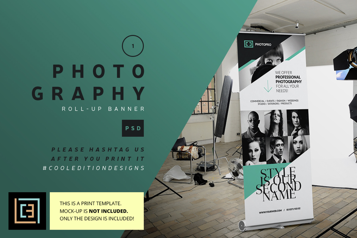 Photography - Roll-Up Banner 1, a Flyer Template by Cooledition (Photo 1 of 6)