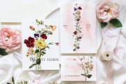 Field Flowers Watercolour Clipart, a Decorative Illustration by whiteheartdesign (Thumbnail 16 of 20)