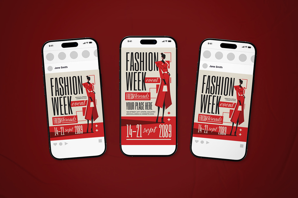 Fashion Week Event Flyer Set, a Flyer Template by The Good Store (Photo 2 of 2)