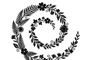 50 Elegant Floral Leaf Spiral Frame, a Decorative Illustration by Amazin_art (Thumbnail 29 of 41)