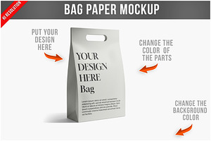 Bag Paper Mockup PSD, a Packaging Mockup by Bruno's Shop
