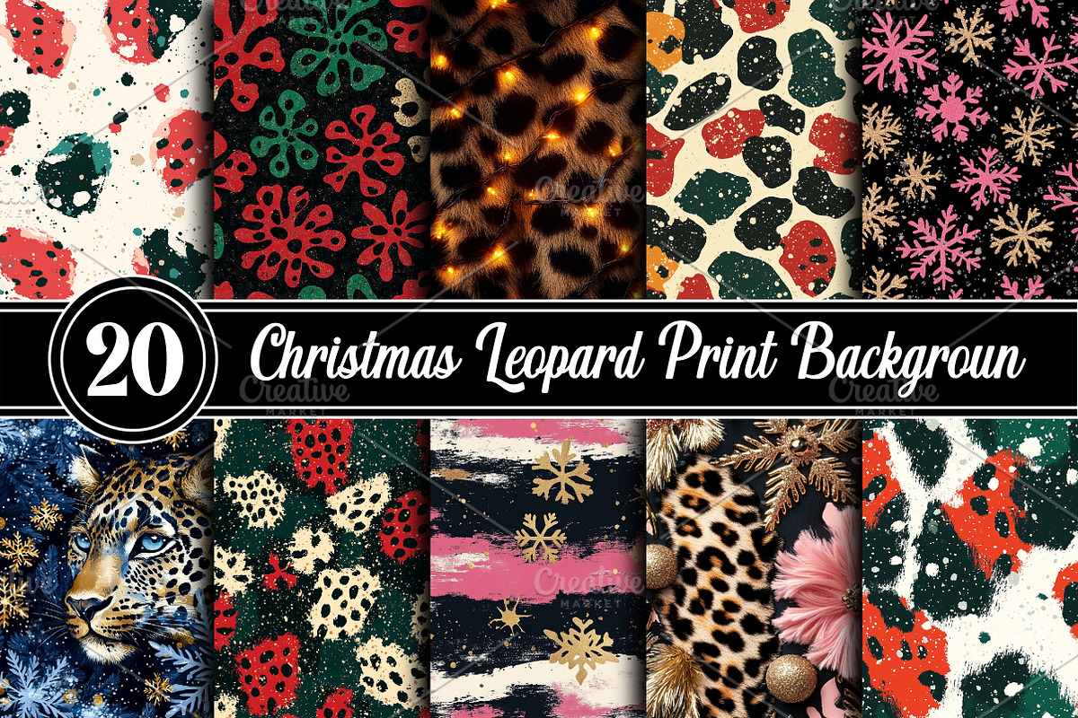 Christmas Leopard Print Background, a Holiday Photo by RobertsArt (Photo 1 of 5)