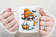 Cute Boujee Ghost Halloween PNG, an Illustration by Sublimation Artist (Thumbnail 5 of 9)