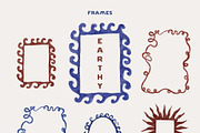 Handmade Earthy Frames & Backgrounds, an Object Graphic by Lana Elanor (Thumbnail 9 of 16)