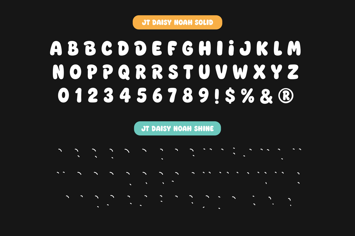 Daisy Noah - Bubble Groovy Font, a Handwritten Font by Jozoor (Photo 9 of 10)